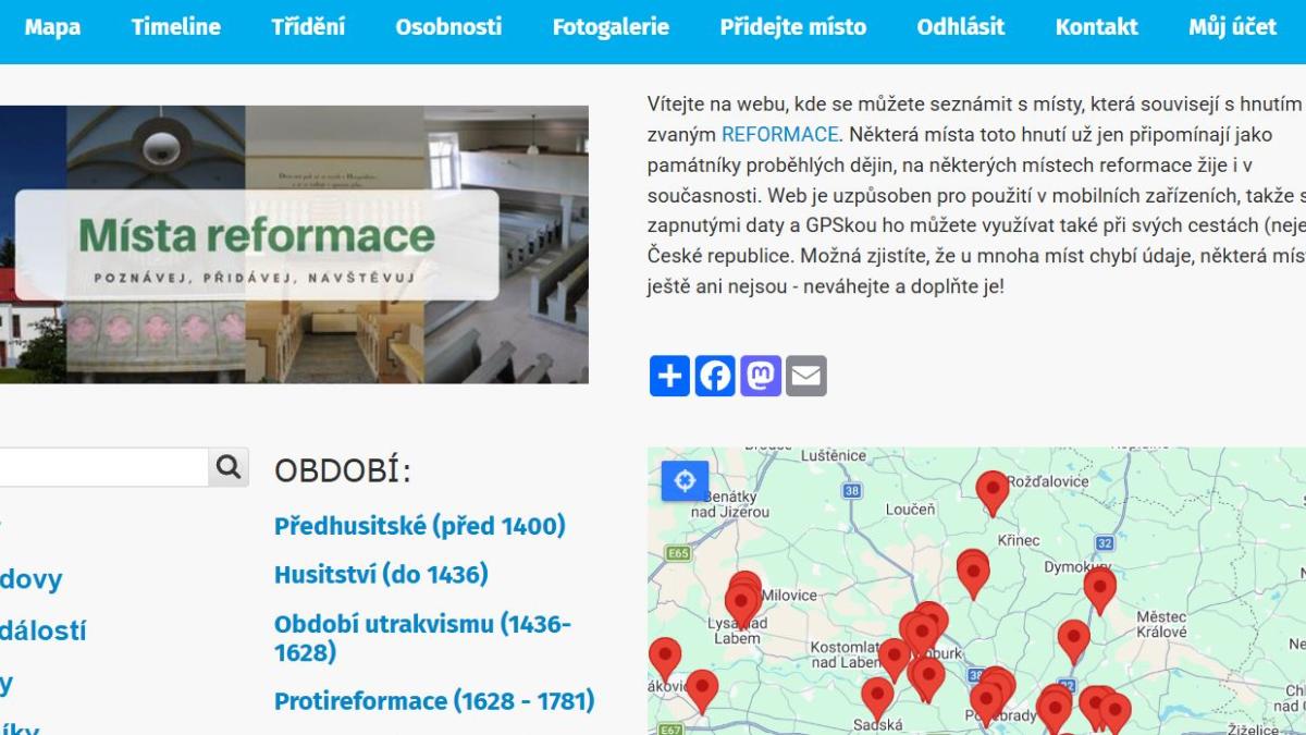 místa reformace